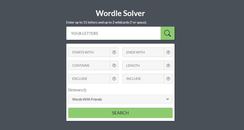 Wordle Solver - Word Finder