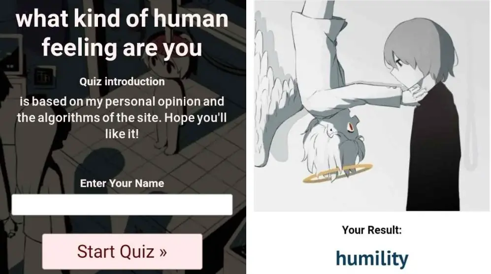 Human emotion quiz