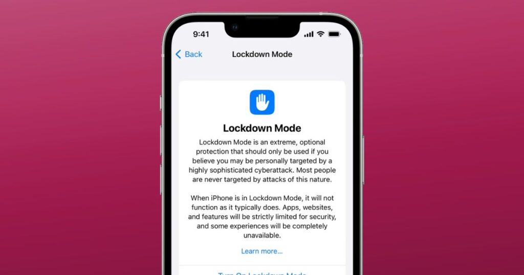 Lock Mode in iOS 16