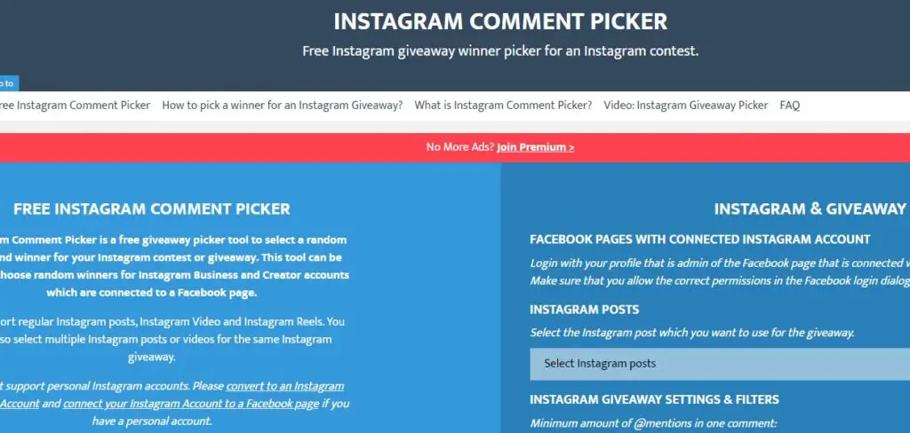 Comment picker