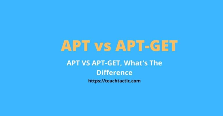 APT VS APT-GET, What's The Difference