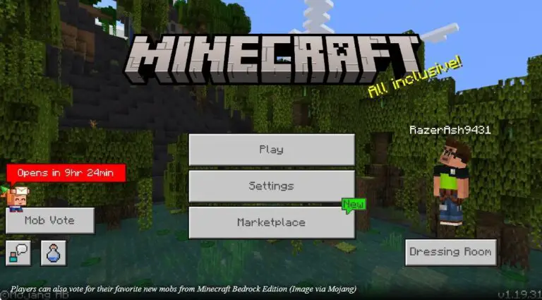 Minecraft Mob Vote 2022 in Bedrock Edition