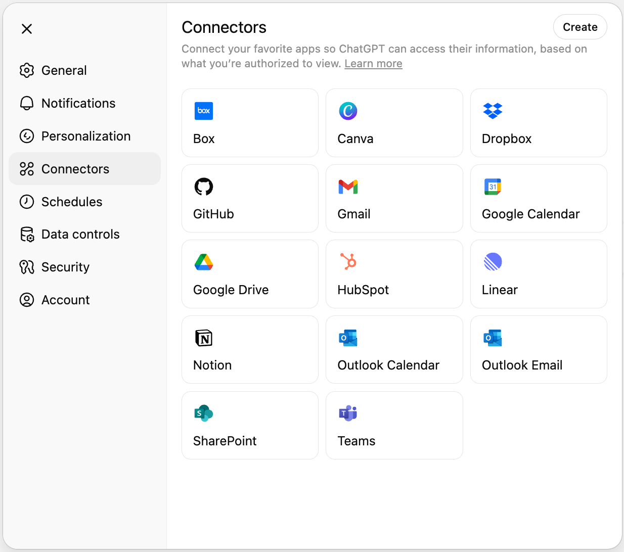 Fitur ChatGPT Connections